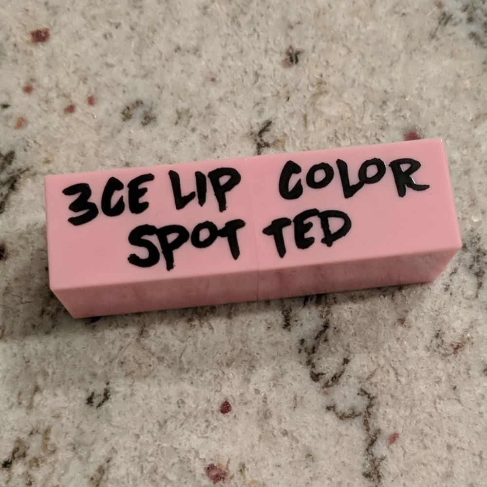 5/$45 3CE Lip Stick "Spotted" ONLY SWATCHED!